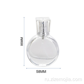 Пустые флаконы из прозрачного стекла для парфюмерии с индивидуальным логотипом